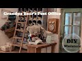 【DIY/miniature】おじいちゃんくまさんの郵便局/森の中にある小さな小屋のゆうびんやさん