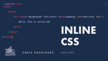 Inline CSS