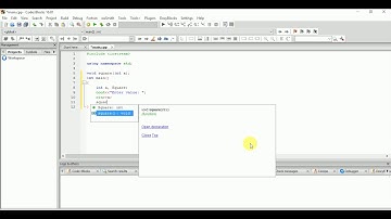 How to program to find the square of a number through void function.