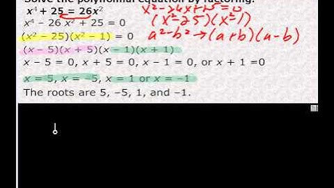Algebra 2 Section 6-5 Finding Real Roots of Polynomials