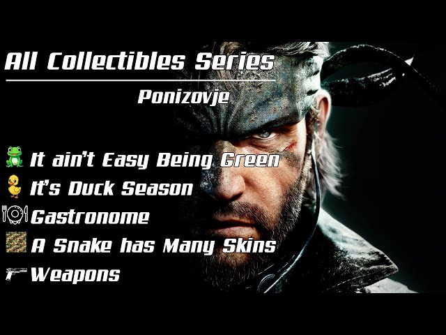 Metal Gear Solid Delta Snake Eater: All Collectibles Series