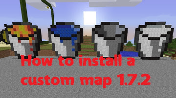 How to install a custom map to minecraft 1.7.2