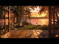 Cabin by the lake. 8 Hours Relaxing, boost your mood, chill to the sound of the fire. ASMR