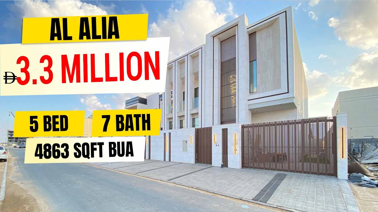 Modern 5 Bedroom Villa for Sale in Al Alia, Ajman