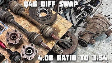 How to Q45 Diff swap a 240sx S13