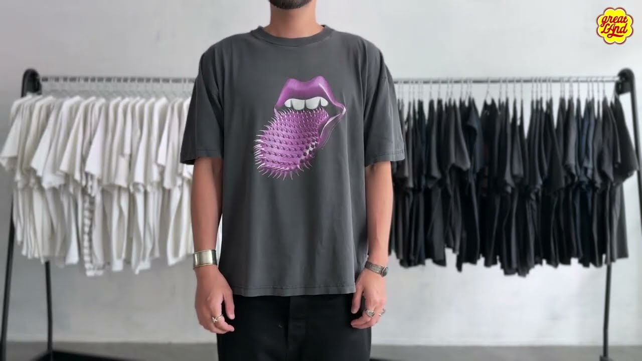 THE ROLLING STONES PURPLE SPIKE TONGUE VOODOO L