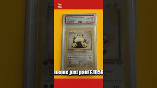 🌟 Snorlax Sold for £1,059.91! Worth it?! #shorts