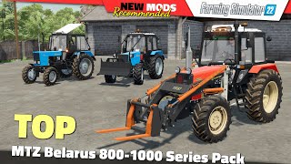 FS22 | MTZ Belarus 800-1000 Series Pack - Farming Simulator 22 New Mods Review 2K60