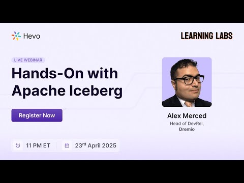 Hands-on with Apache Iceberg - video from Hevo Data