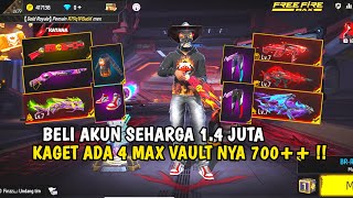 UNBOXING AKUN FF SEHARGA 1,4 JUTA!! ADA BANYAK EVO MAX 😱😱