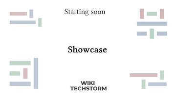 Wiki Techstorm 2019 Showcase
