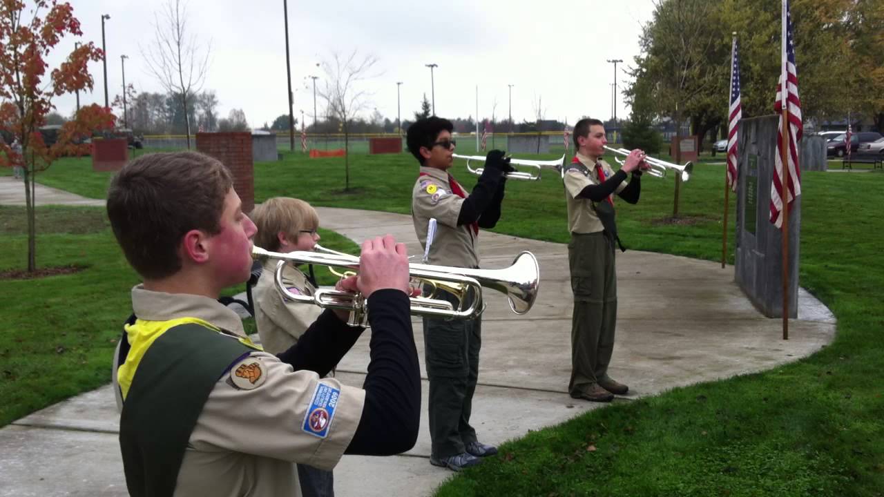 Albany Boy Scouts perform "Taps" YouTube