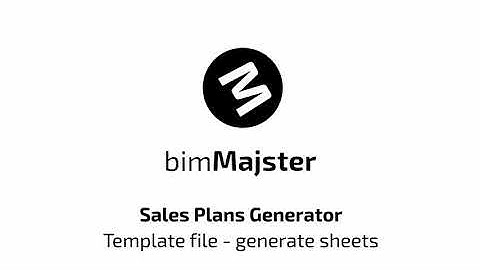 Sales Plans Generator for Revit  - template file - generate sheets