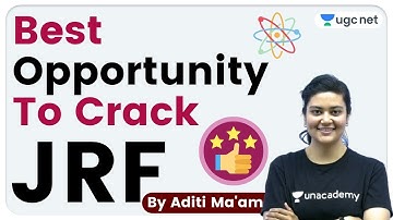 Best Opportunity to Crack JRF | Use Code "ADITI10" & Get 10% Off | Unacademy UGC NET