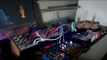 Wood Ambient Outer Space - Piezo Contact Mic With Wood Block and Electronics