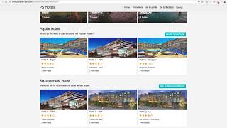 PSHotels Website Demo screenshot 2