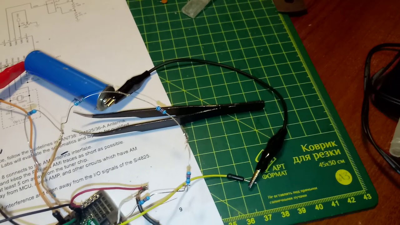 Радиоприемник на имс Si4825-A10 .Видео 2 - YouTube