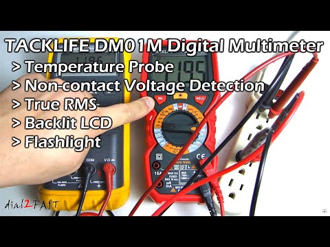 Tacklife DM01M Digital Multimeter - Non Contact Voltage Detection