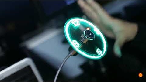 USB Fan Adjustable Mini Flexible Fan LED Light Time Clock Desktop Cool Gadget Time Display
