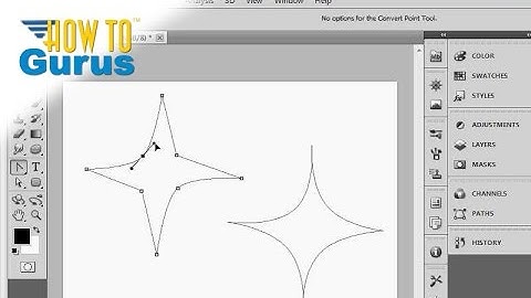 How to make an Adobe Photoshop Drawing using Vector Path Tools - CS5 CS6 CC Tutorial