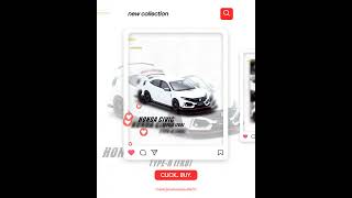 NEW INNO64 Honda Civic Type-R FK8 White 1:64