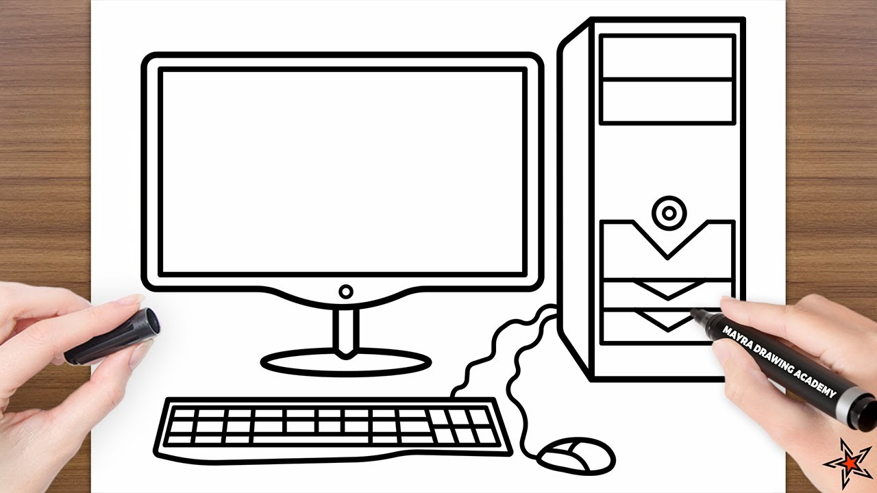 Simple continuous line drawing student learning computer science with  computer in class. Subjects concept in school and university. Continuous  line draw design graphic vector illustration. 8962966 Vector Art at Vecteezy