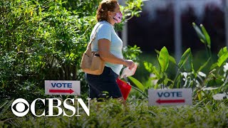 Trump and Biden campaign in battleground state of Florida