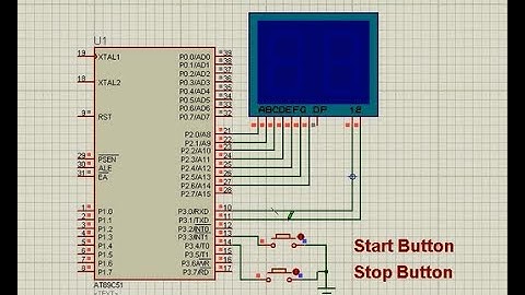 Two Digit 7 Segment Display Digital Counter Using 8051 Proteus
