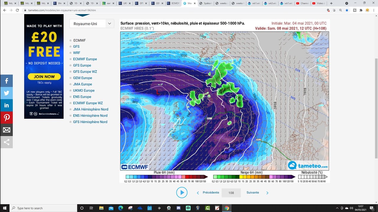Ten Day Forecast: Cold And Wet First Half To May - Drier And Warmer ...