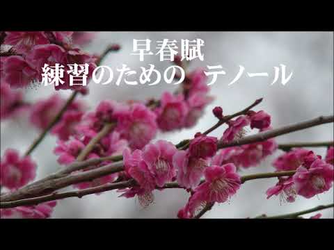 中田喜直　早春賦　テノール　「リーダーシャッツ２１」より