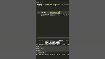 What is the "Enumerate" function in Python