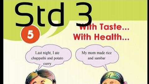 STD 3 EVS With Taste With Health.