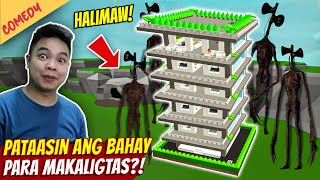 Pataasan ang Bahay Para Makaligtas sa Higanteng Halimaw! - ROBLOX BUILD TO SURVIVE