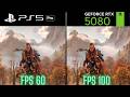 PS5 PRO vs RTX 5080 Horizon Forbidden West GRAPHIC &amp; FPS COMPARISON 4K