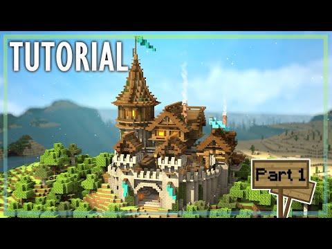 Minecraft: How to Build a Medieval Castle  Huge Medieval Castle Tutorial -  Part 1 