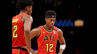 Cam Reddish&De'Andre Hunter Defense on Kyrie Irving&Kevin Durant / Jan 1, 2021 / NBA 20-21 Season