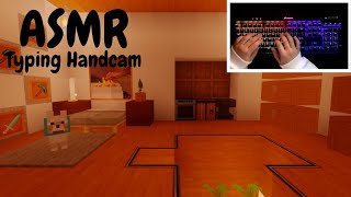 ASMR Gaming | Minecraft Typing With Handcam | No Talking + Keyboard Sounds 😴