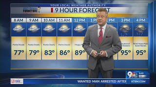 9-Hour Forecast Plenty of moisture