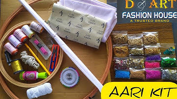 Aari Embroidery Beginners Kit 💜 Aari Basic Class &  Work Materials #aari #embroidery #aariwork