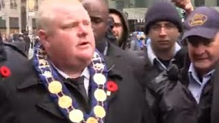 Im Not Going Anywhere, Says Rob Ford At Remembrance Day Service