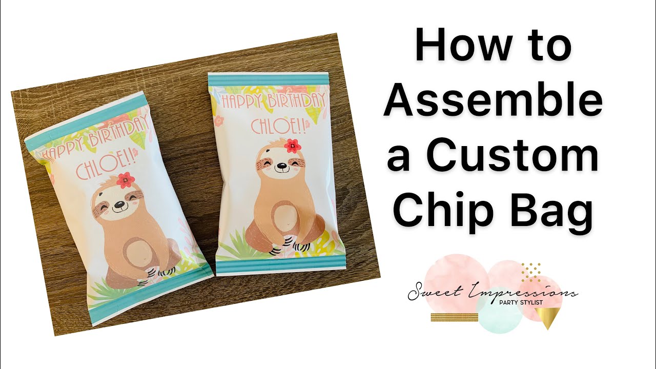 Custom Chip Bags assemble instructions 💕 Items used : @KoalaPaper