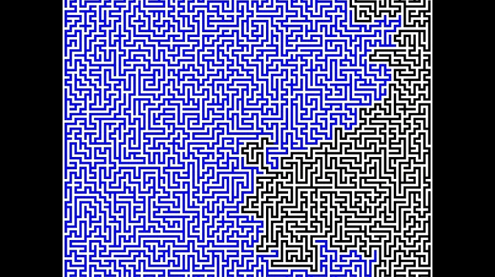 Maze (151 x 151 size) Solving using Breadth First Search