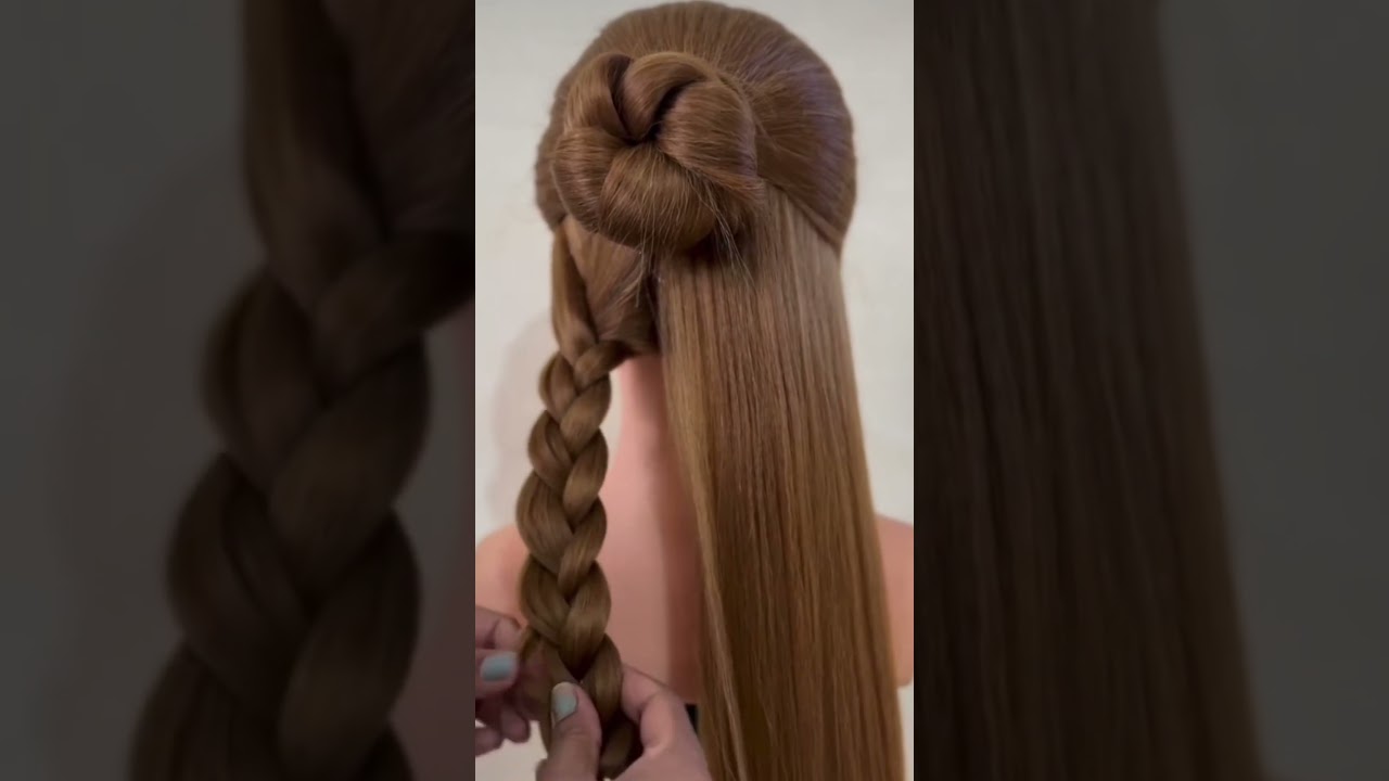 easy hairstyle tutorial 👩😊#ytshorts #easyhairstyle #trending #viral #shortvideo #youtubeshorts