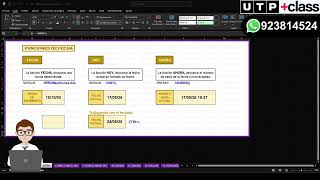 📝 Semana 09- Tema 01: Tarea - EXCEL FUNCIONES FECHA - UTP 2026