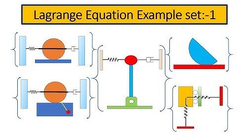 21.2 Lagrange equation example set 1.1