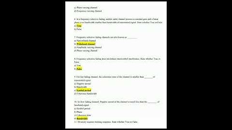 Wireless Communication Systems : MCQs with Answer for Competitive Examination
