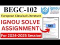 IGNOU BEGC-102 Solve Assignment 2024-2025 Download | IGNOU Free Assignment Download 2025 | #ignou