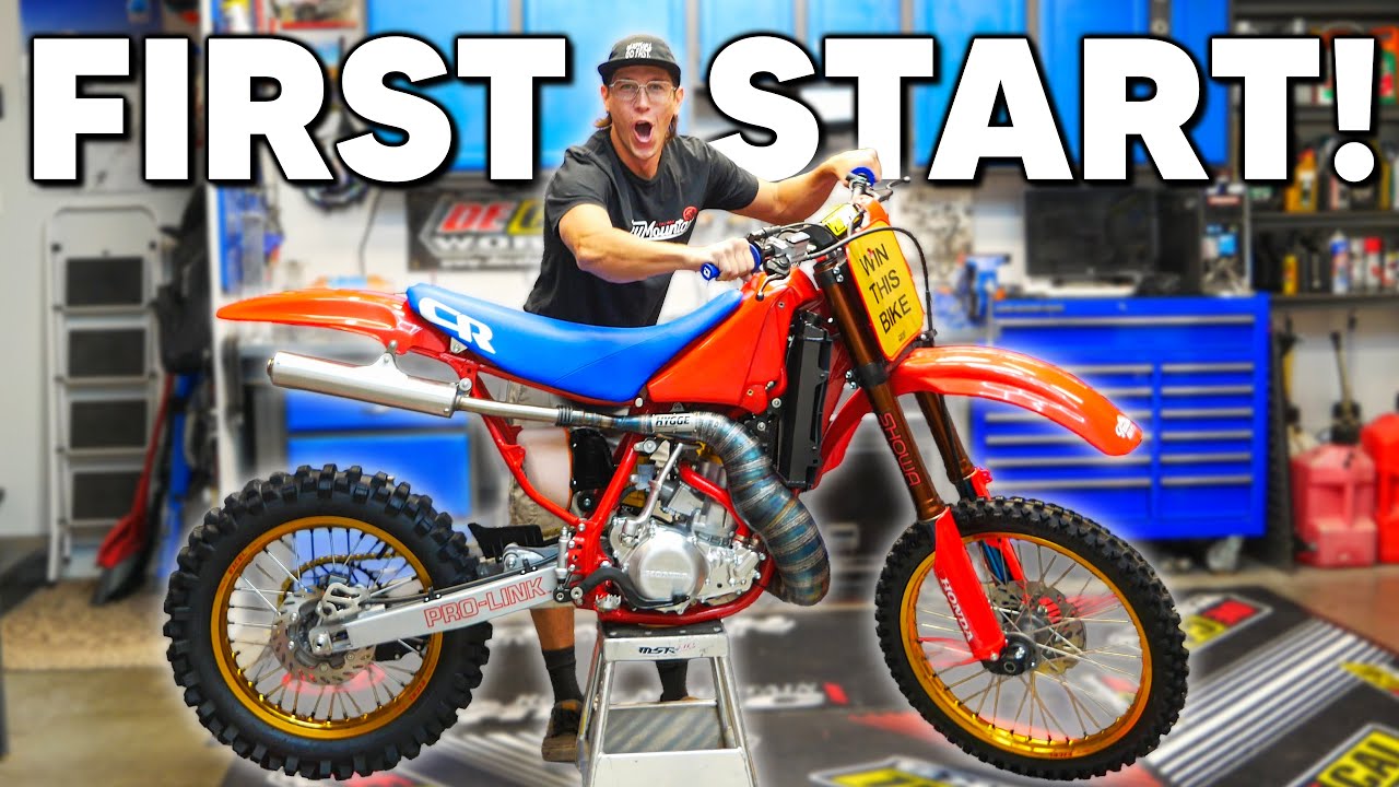 Starting the 1988 Honda CR500 for the First Time!