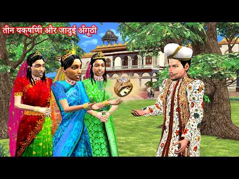 तीन यक्षिणी और जादुई अँगूठी 3 Yakshini & Magical Ring Moral Hindi Kahaniya