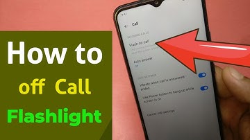 How to turn off flash during call in realme - Realme mobile call flashlight setting
